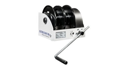 gebuwin worm gear hand winches double drum